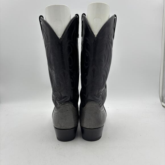 Vintage Dan Post Exotic Ostrich Western Boots Snip Toe Men\'s 11 D main image 12
